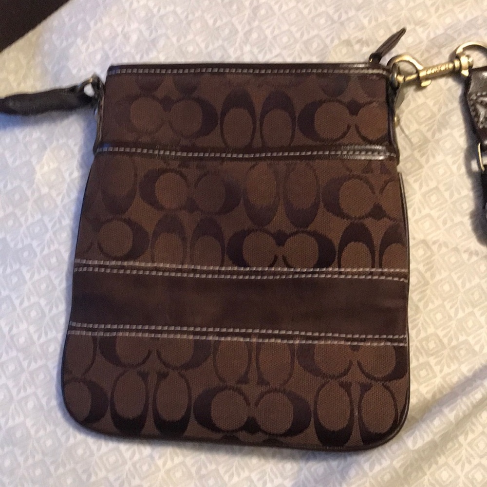 Over the shoulder Coach purse